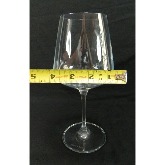 Villeroy & Boch Crystal Wine Glass Etched Signed Red Wine 8.5" - Picture 7 of 9